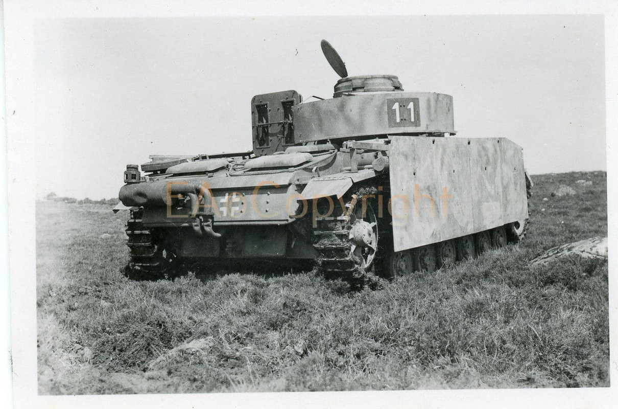 Panzer III Tank Russland Schützen Tarn Camo Foto