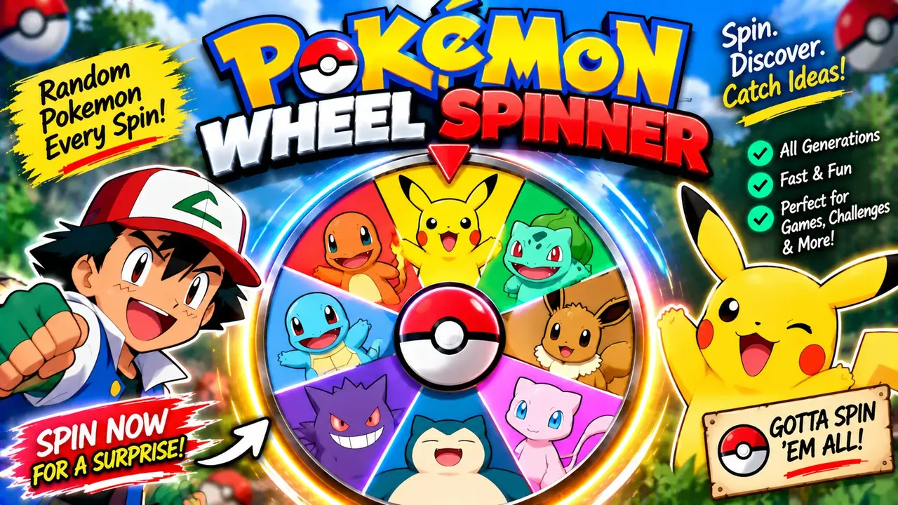 Pokemon Wheel Spinner - Random Pokemon Generator
