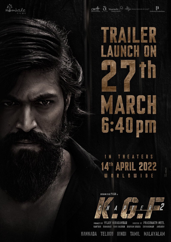 KGF Chapter 2 2022 WEB-DL Hindi Movie Official Trailer 1080p
