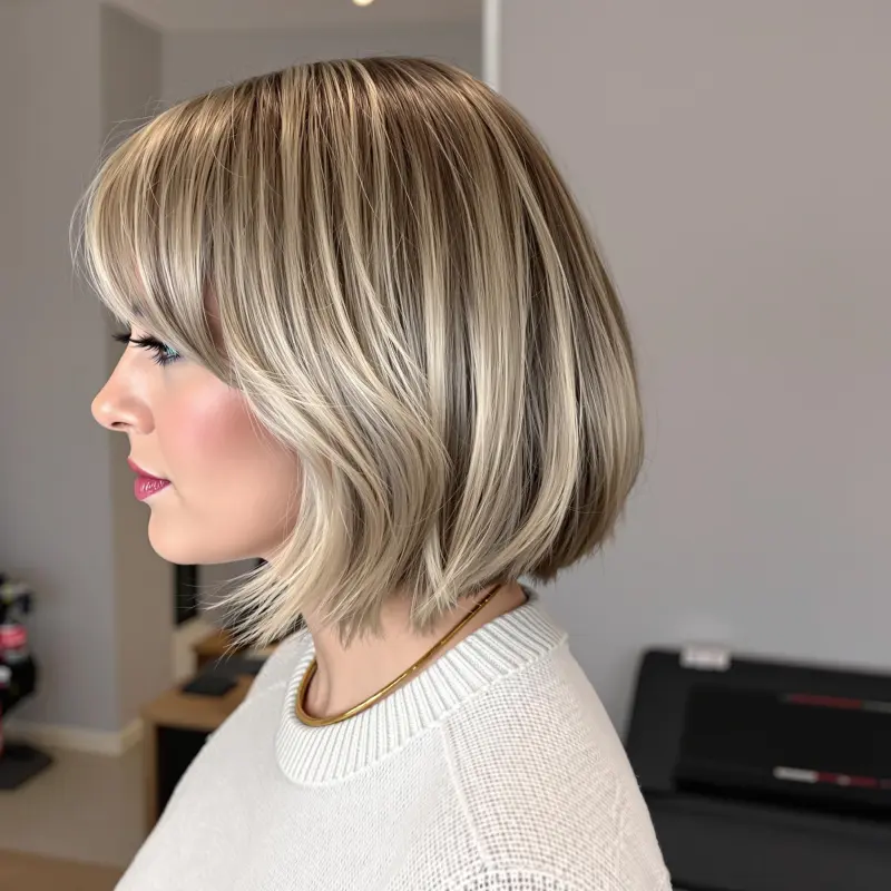Golden Grace: The Everlasting Bob - old money blonde short hair