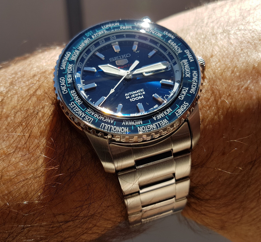 Seiko 5 Sports SRP125 World Time Cal. 4R36 Auto 100M (3)