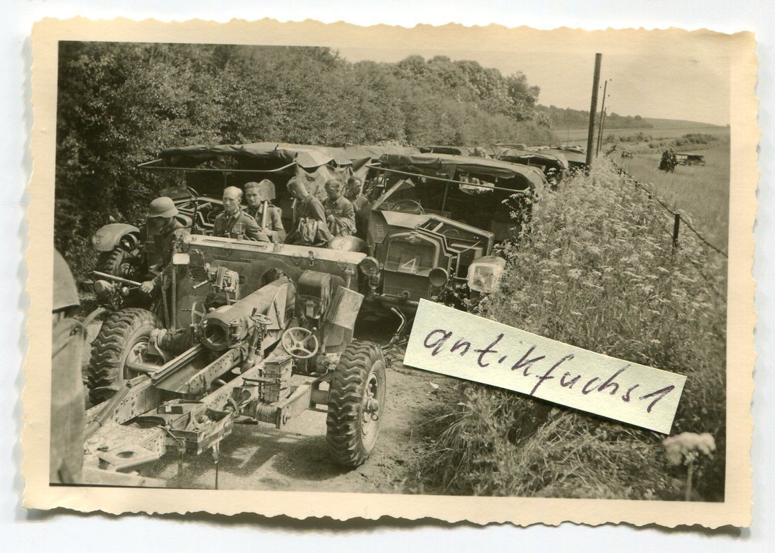 verl. LKW`s und Geschütze aus England in Belgien