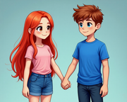 identity_structure_test_1_013_1girl_red_hair_AND_1boy_blue_shirt_TOGETHER_holdin_00001_