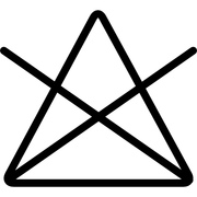 washing-option-symbol-of-a-triangle-with-a-cross