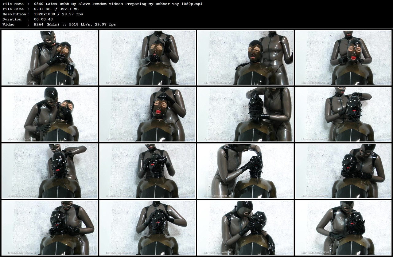 0840 Latex Rubb My Slave Femdom Videos Preparing My Rubber Toy 1080p mp4