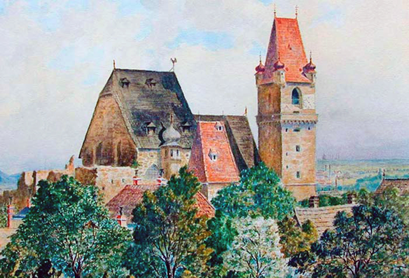 Castillo e iglesia de perchtoldsdorf