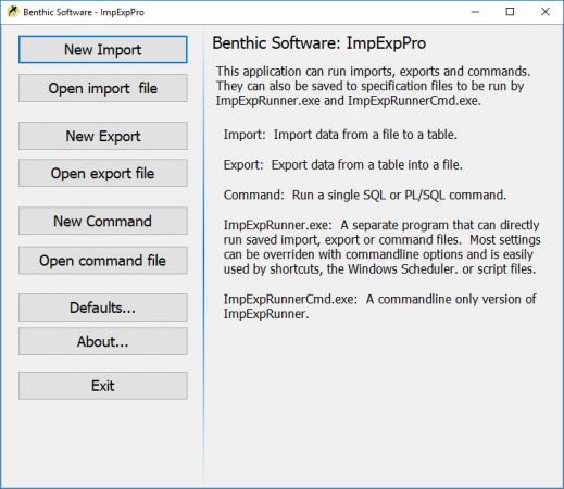 Benthic Software ImpExpPro 1.1 Build 22