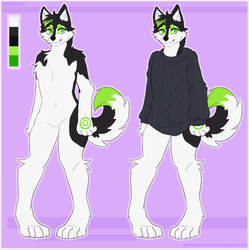 Necro The Husky | @HuskyNecro (Slim Model) (Outfit) (Commission) Minecraft Skin