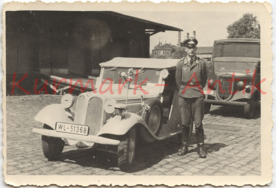 Foto Wehrmacht PKW Auto Kübel BMW WL Luftwaffe K