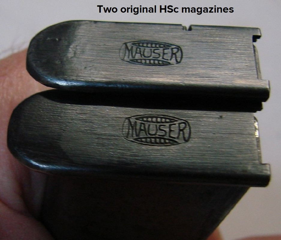 Two Mauser Banner HSc magazines