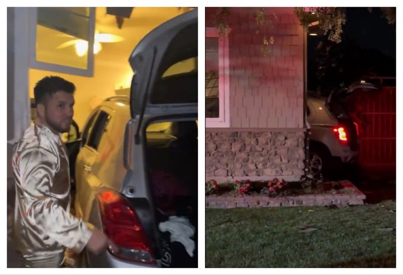 Хенри Сехудо шамароса младеж, който се вряза в къщата на негов съсед