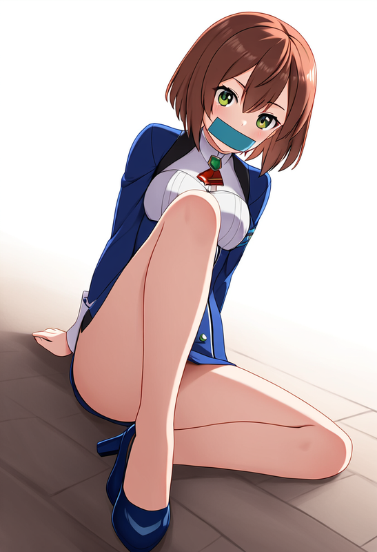 1girl_ aika sumeragi, {aika sumeragi aika zero_ official costume, high heel shoe s-2137916940