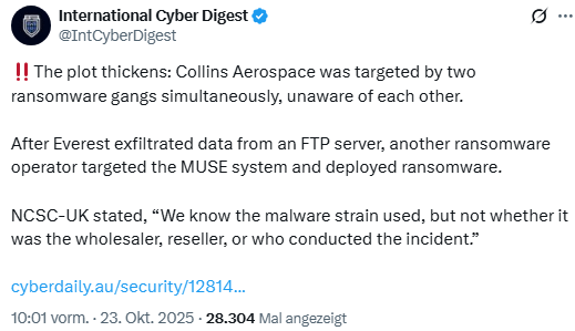 Collins Aerospace, 2. Cyberangreifer