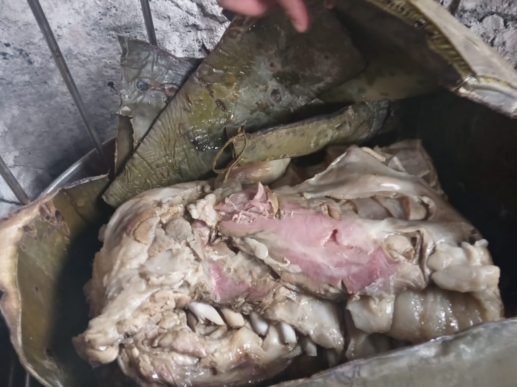 Barbacoa lista para servir