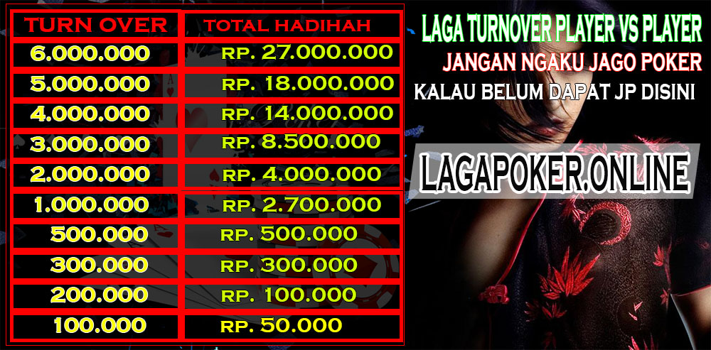 menangkan turnament lagapoker sampai 100 juta