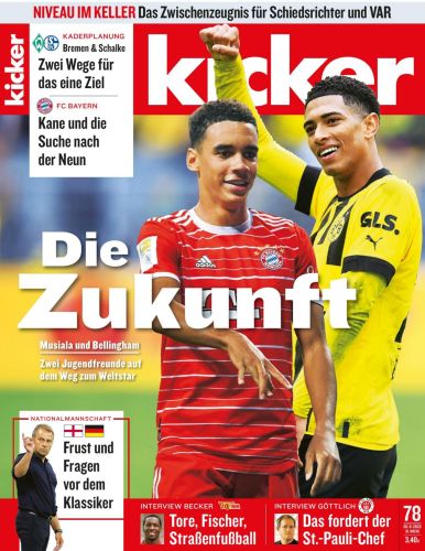 Cover: Kicker Sportmagazin No 78 vom 26  September 2022