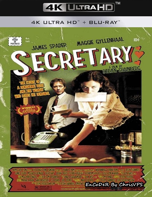 Sekretarka / Secretary (2002) MULTI.HDR.2160p.BluRay.DTS.HD.MA.AC3-ChrisVPS / LEKTOR i NAPISY