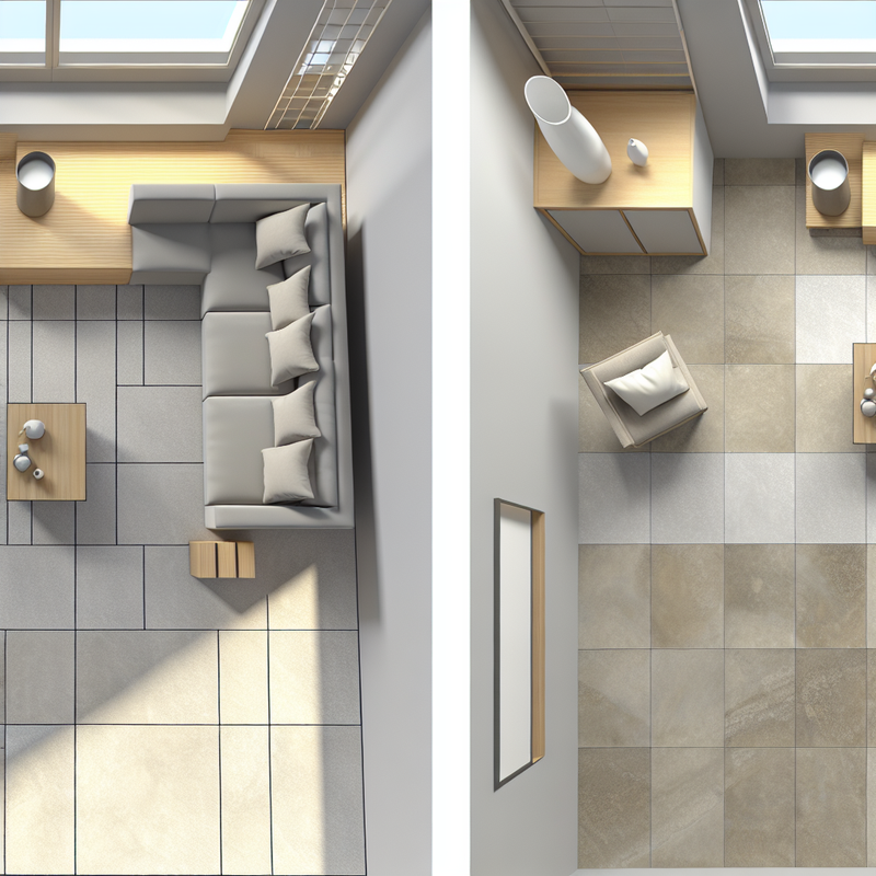 Вневременный интерьер с керамогранитом