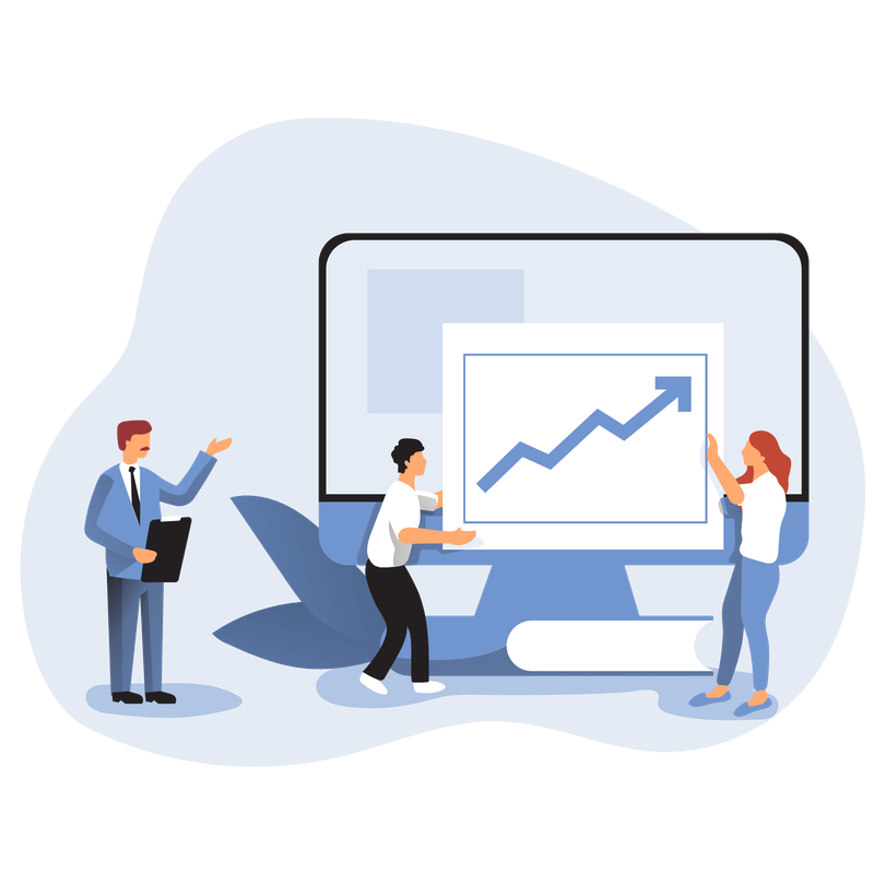 Business growth illustration