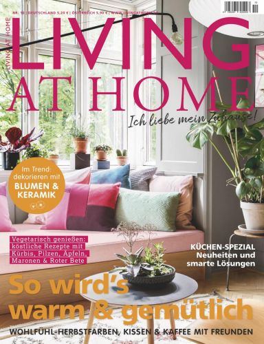Cover: Living at Home Magazin Oktober No 10 2022