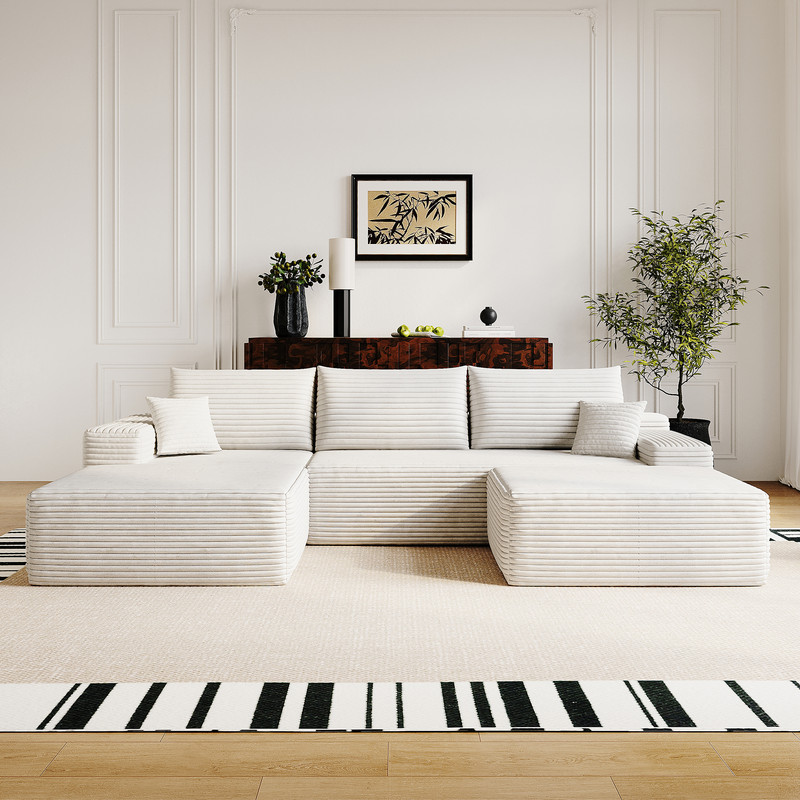 Left Facing Chaise 2seater 1ottoman (5)