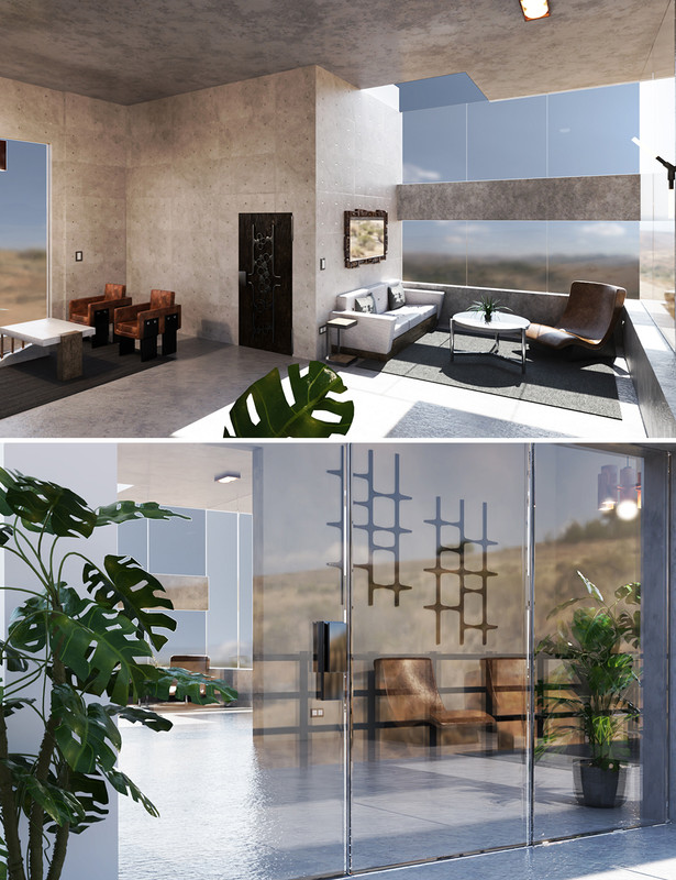 Brutalism Lounge 2024 Free Daz 3D Models