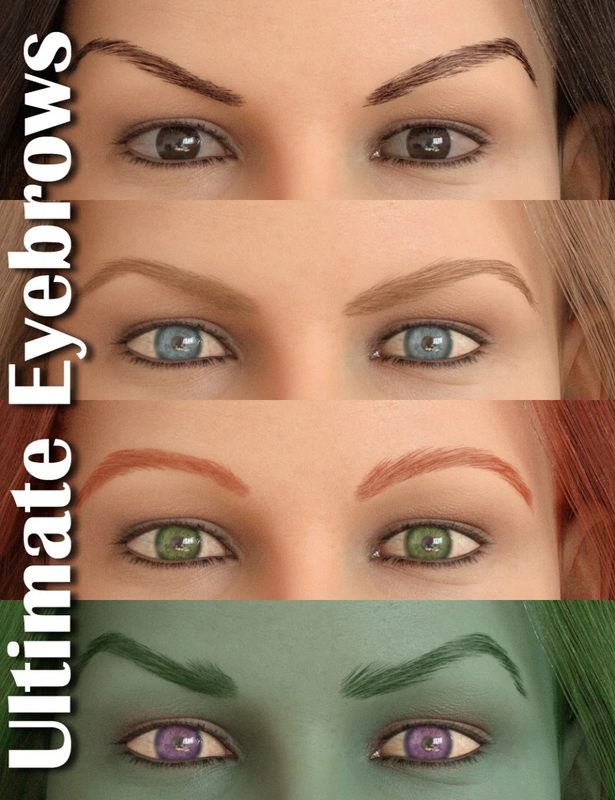 00 main ultimate eyebrows for genesis 8 female daz3d