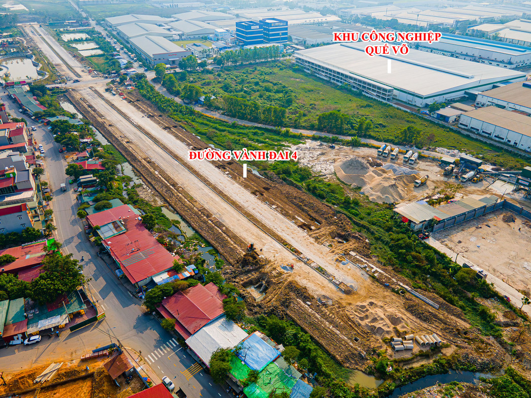 12 vanh dai 4 vung thu do qua bac ninh 17321576091791128905572 1732847708926 1732847709070747898339 Tiến độ làm đường Vành đai 4 đoạn qua Bắc Ninh cuối tháng 11/2024