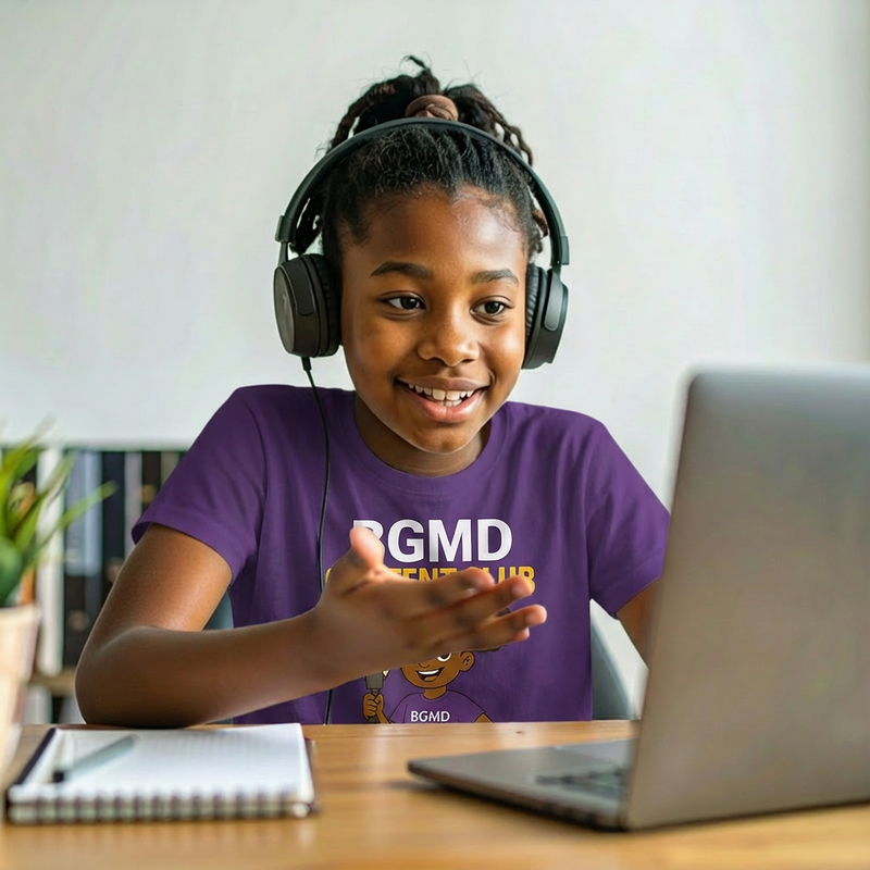 Black girls learning after school