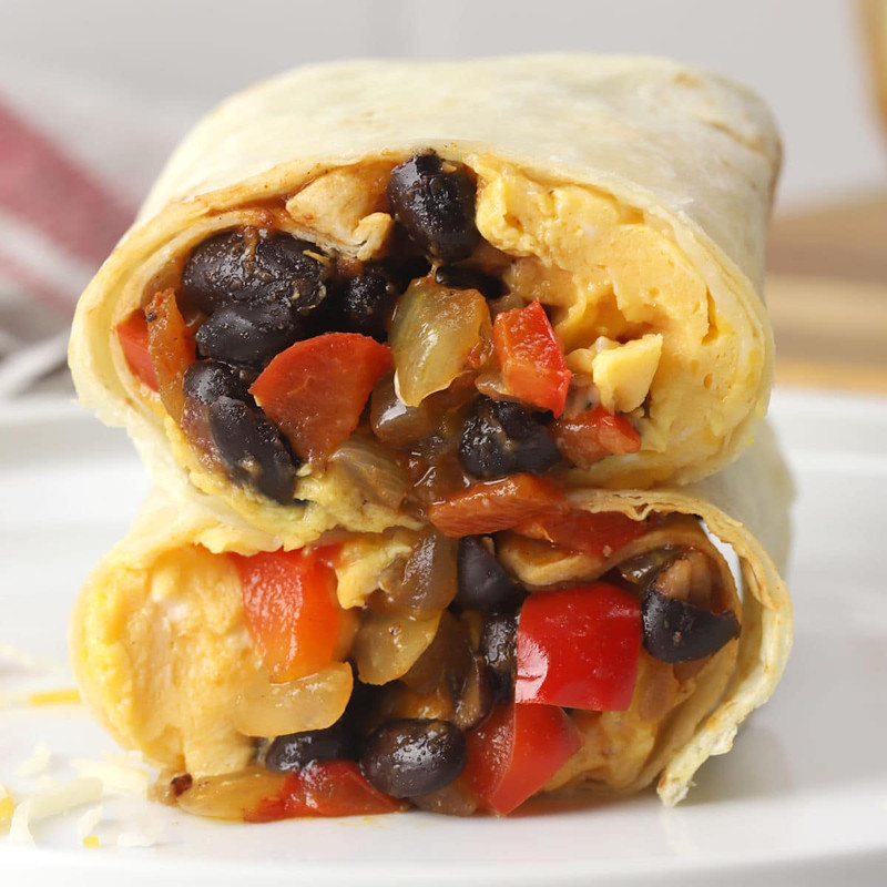 Dark Bean Breakfast Burrito
