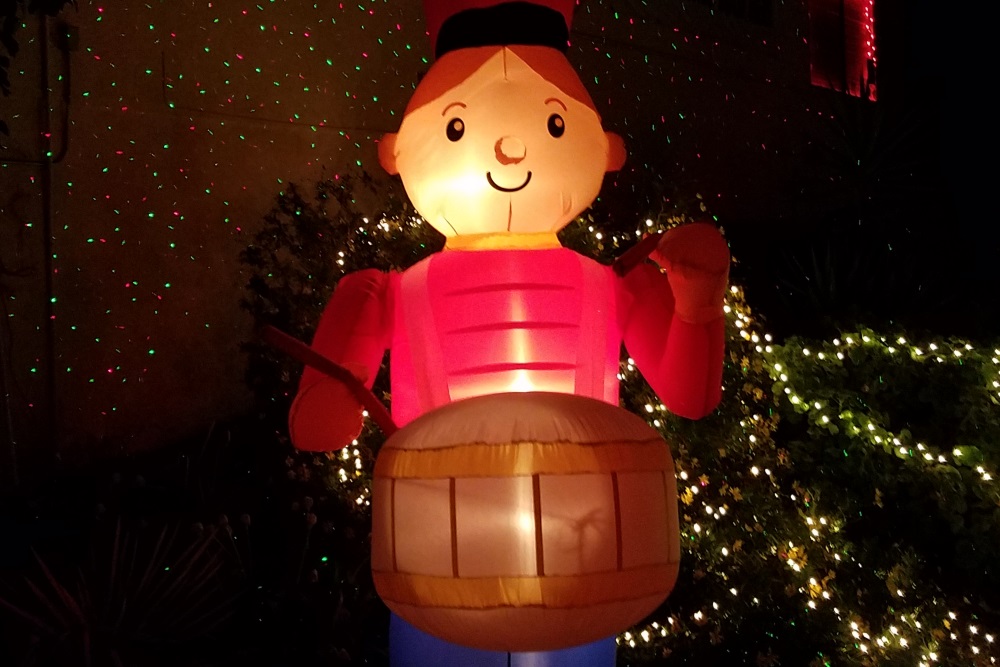 The Little Drummer Boy welcomed visitors at StaxUP Storage Alpine Boulevard for the 23rd Annual Alpine Village Christmas Parade of Lights.