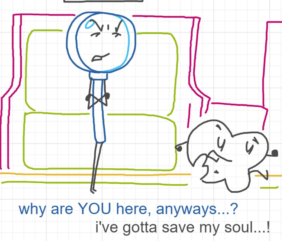 A panel from The Prime Number Few, episode eight of the Board Boards object show by Furretwalk/WalkingFurret.