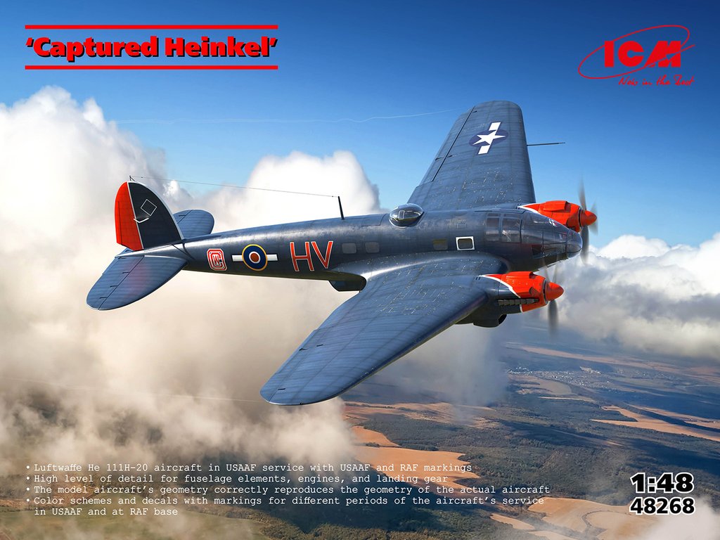 s33.1.30.eightman‼️1/32Ju88A-1、he111p 1/32 Heinkel He-111P - Ready for Inspection - Aircraft
