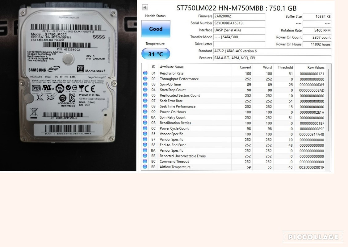 4Seagate 750GB