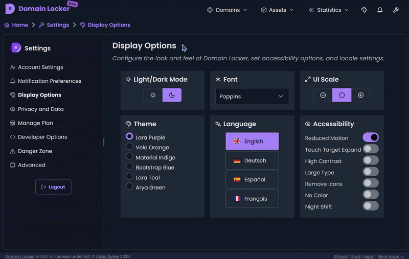Domain Locker themes