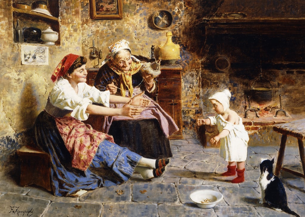 Eugenio-Zampighi-The-First-Steps-Meister-Drucke-890531