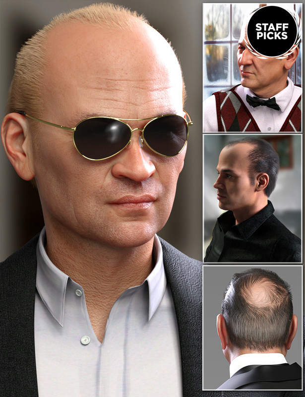 Mr Banks Hair Layers for Genesis 8 Male 