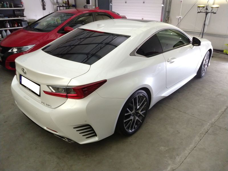 Lexus RC350 Ultra White Pokaż Swój Blask Kosmetyka aut