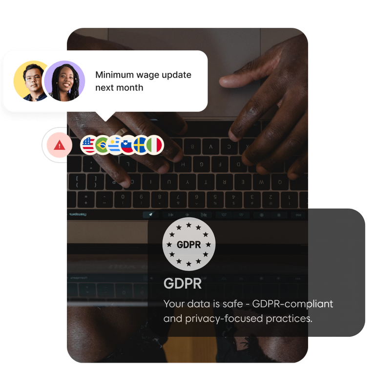 Man posing inside warm toned office and Nasen Works pipeline by demographic bar chart UI new