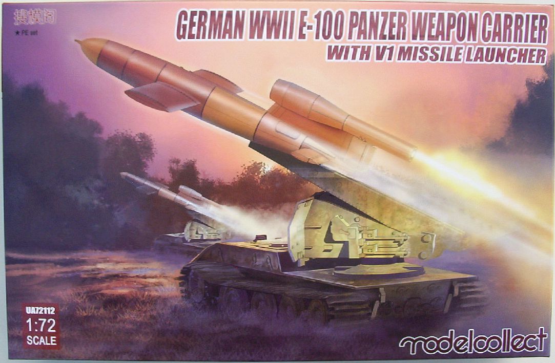Modelcollect 72 German WWII E-100 Panzer Weapon Carrier With V1 