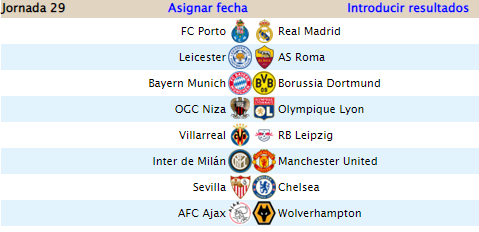 Jornada 28 - Lunes 24 - 21H ESP - 16H ARG Jornada-29