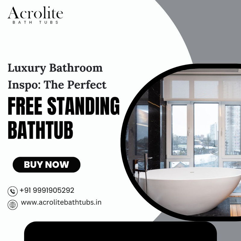 free standing bathtub .