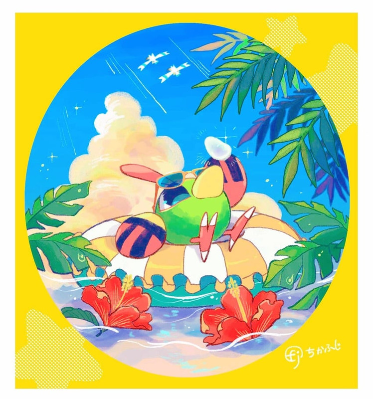 wingull-and-natu-pokemon-drawn-by-chikaf