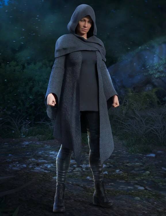dForce Hooded Outfit for Genesis 8 Female(s)