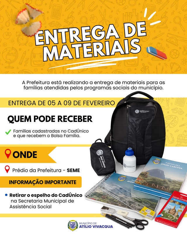 Post mochila pronta material escolar amarelo roxo (Post para Instagram (45))