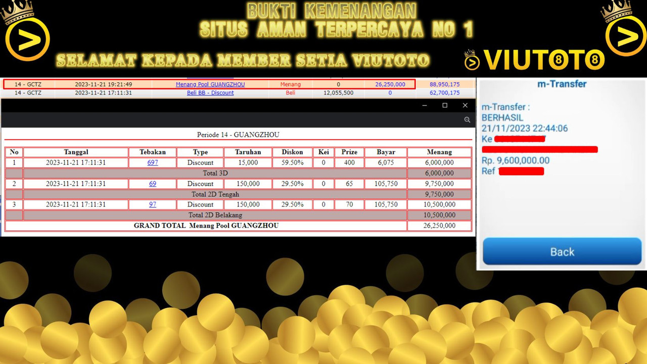 Bukti JP slot hari ini