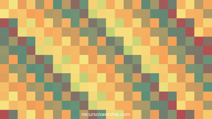 loop vj mosaico naranja amarillo