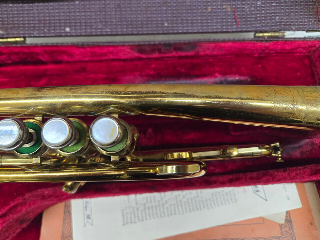 King 1956 Master Super 20 Model 1066 Cornet sn 350992 (3)