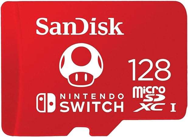 Amazon SanDisk 128GB microSDXC UHS-I card for Nintendo Switch 
