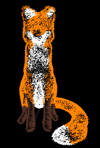 Fox in the Wind CSS illustration